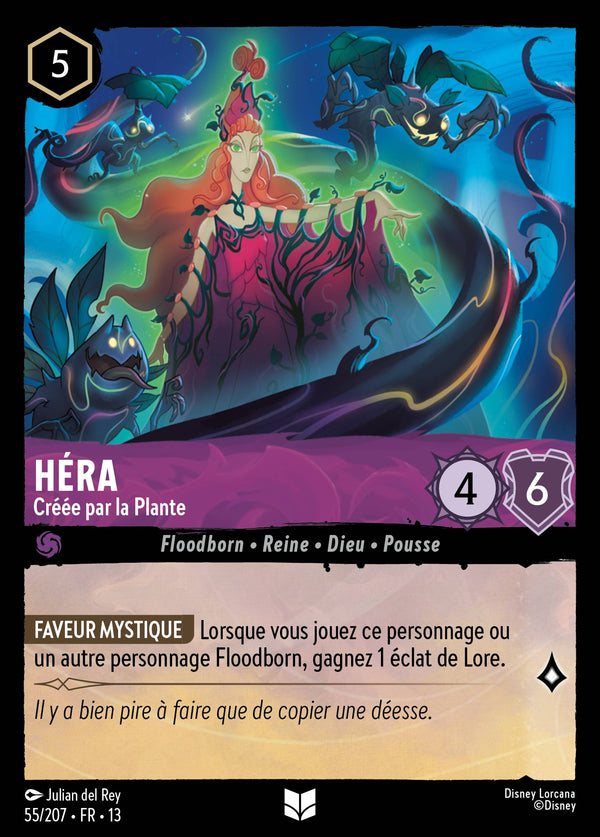 055/207 - Héra - Créée par la Plante — Carte Disney Lorcana Invasion Epineuse! 55/207