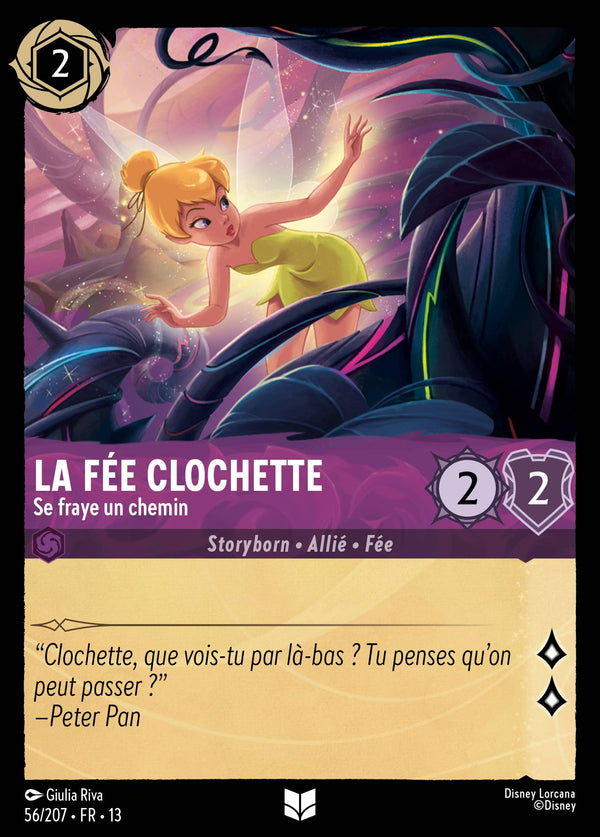 056/207 - La Fée Clochette - Se fraye un chemin — Carte Disney Lorcana Invasion Epineuse! 56/207