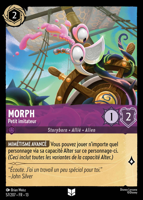 057/207 - Morph - Petit imitateur — Carte Disney Lorcana Invasion Epineuse! 57/207