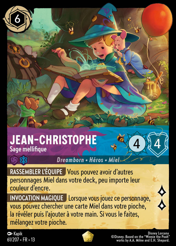 061/207 - Jean-Christophe - Sage mellifique — Carte Disney Lorcana Invasion Epineuse! 61/207