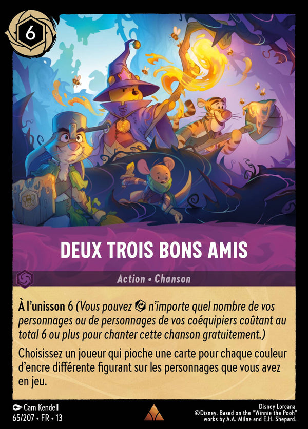 065/207 - Deux trois bons amis — Carte Disney Lorcana Invasion Epineuse! 65/207