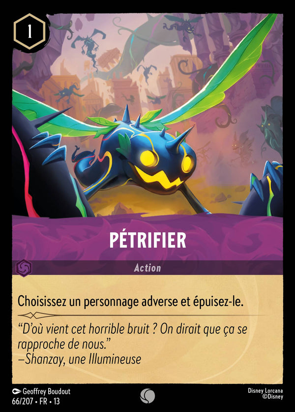 066/207 - Pétrifier — Carte Disney Lorcana Invasion Epineuse! 66/207
