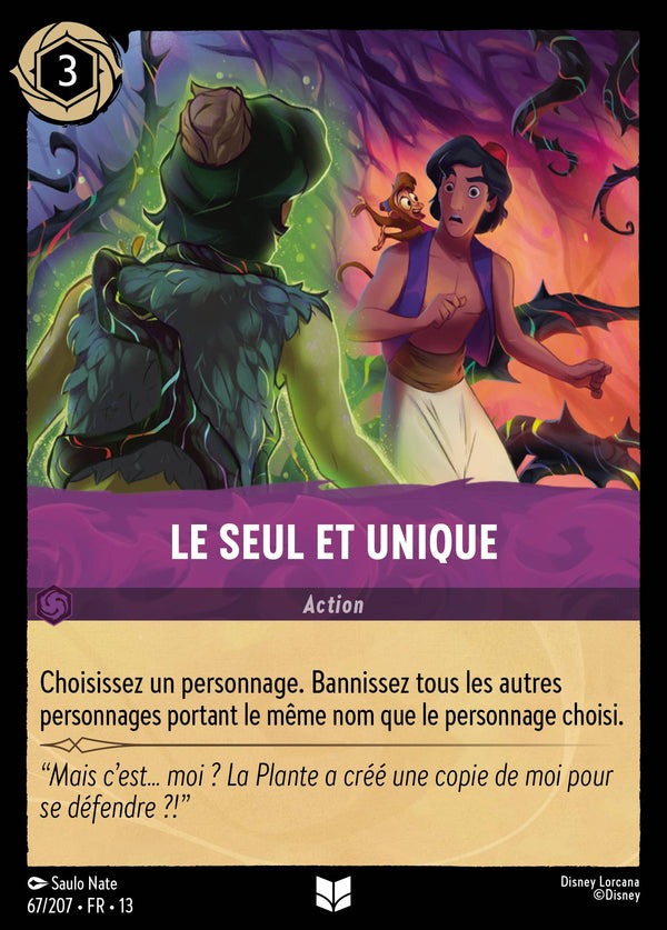 067/207 - Le seul et unique — Carte Disney Lorcana Invasion Epineuse! 67/207