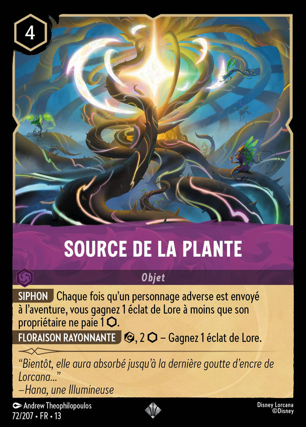 072/207 - Source de la Plante — Carte Disney Lorcana Invasion Epineuse! 72/207