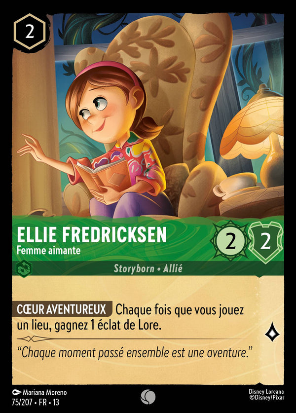 075/207 - Ellie Fredricksen - Femme aimante — Carte Disney Lorcana Invasion Epineuse! 75/207