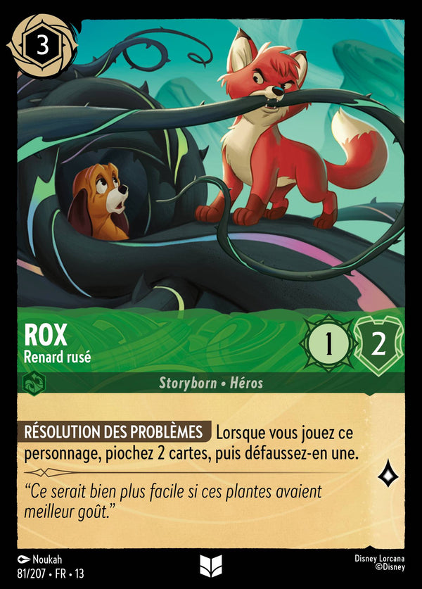 081/207 - Rox - Renard rusé — Carte Disney Lorcana Invasion Epineuse! 81/207