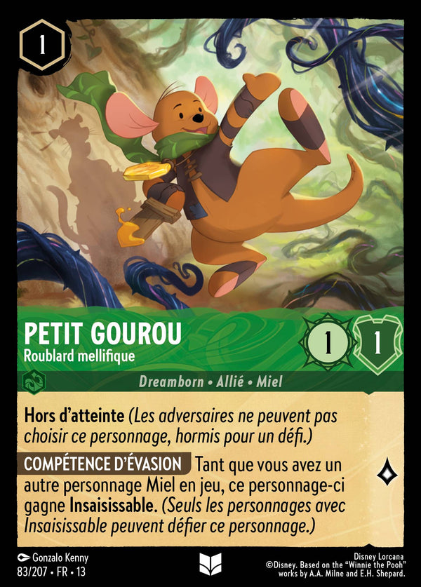 083/207 - Petit Gourou - Roublard mellifique — Carte Disney Lorcana Invasion Epineuse! 83/207