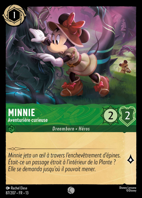 087/207 - Minnie - Aventurière curieuse — Carte Disney Lorcana Invasion Epineuse! 87/207