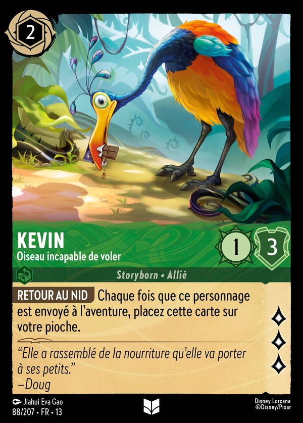 088/207 - Kevin - Oiseau incapable de voler — Carte Disney Lorcana Invasion Epineuse! 88/207