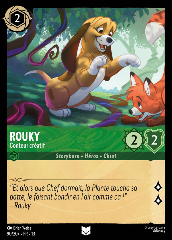 090/207 - Rouky - Conteur créatif — Carte Disney Lorcana Invasion Epineuse! 90/207