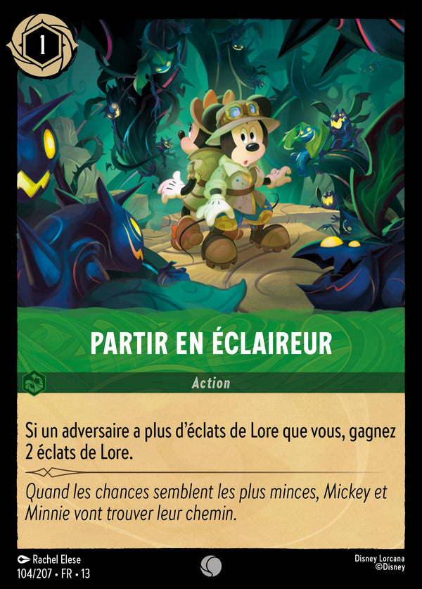 104/207 - Partir en éclaireur — Carte Disney Lorcana Invasion Epineuse! 104/207