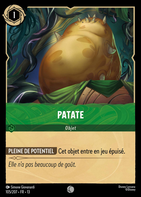 105/207 - Patate — Carte Disney Lorcana Invasion Epineuse! 105/207