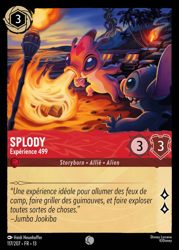 117/207 - Splody - Expérience 499 — Carte Disney Lorcana Invasion Epineuse! 117/207