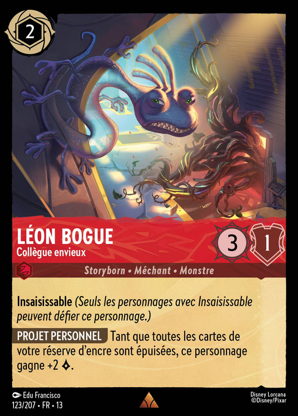 123/207 - Léon Bogue - Collègue envieux — Carte Disney Lorcana Invasion Epineuse! 123/207