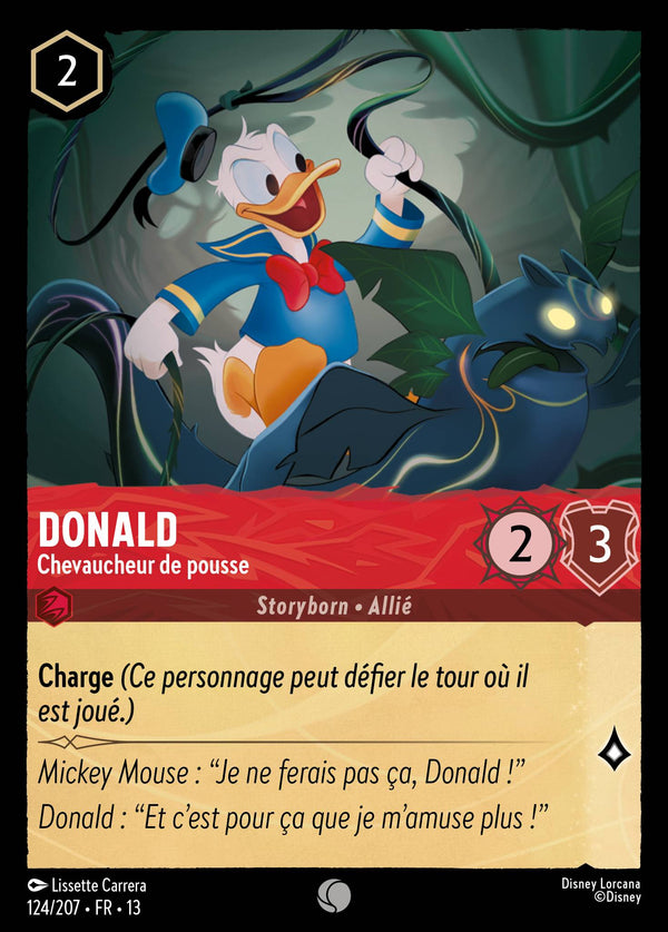 124/207 - Donald - Chevaucheur de pousse — Carte Disney Lorcana Invasion Epineuse! 124/207