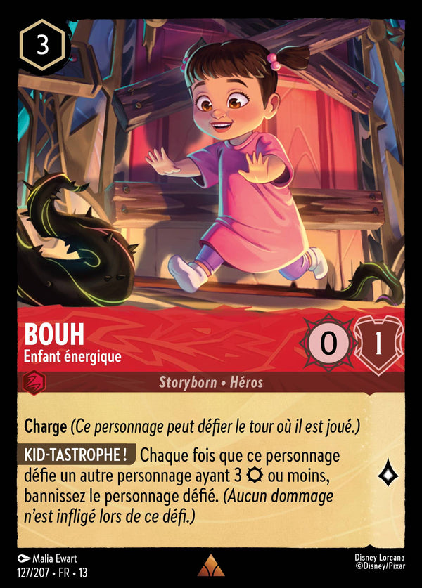 127/207 - Bouh - Enfant énergique — Carte Disney Lorcana Invasion Epineuse! 127/207