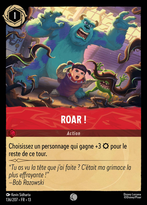 136/207 - Roar ! — Carte Disney Lorcana Invasion Epineuse! 136/207