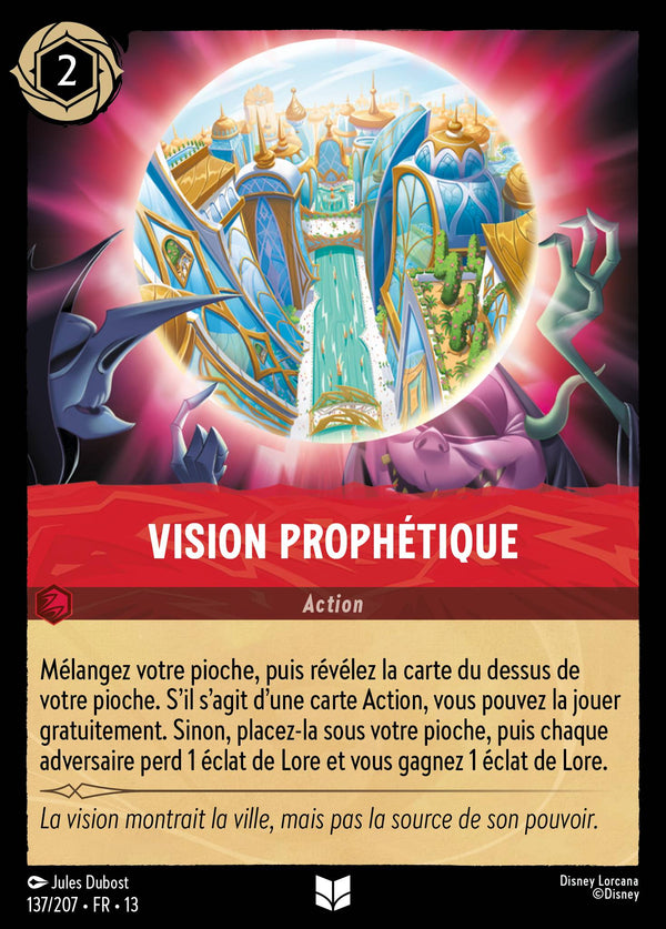 137/207 - Vision prophétique — Carte Disney Lorcana Invasion Epineuse! 137/207