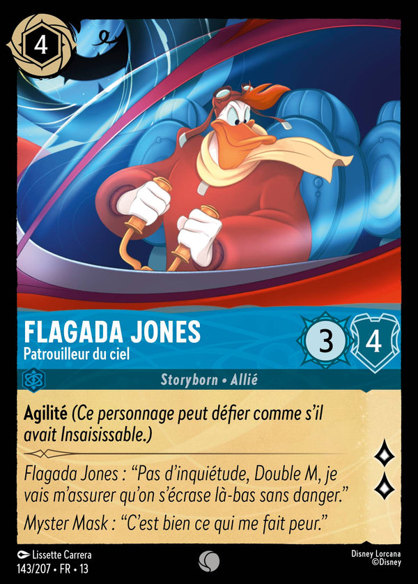 143/207 - Flagada Jones - Patrouilleur du ciel — Carte Disney Lorcana Invasion Epineuse! 143/207