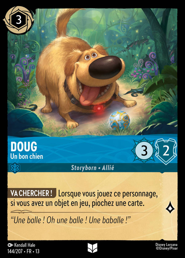 144/207 - Doug - Un bon chien — Carte Disney Lorcana Invasion Epineuse! 144/207