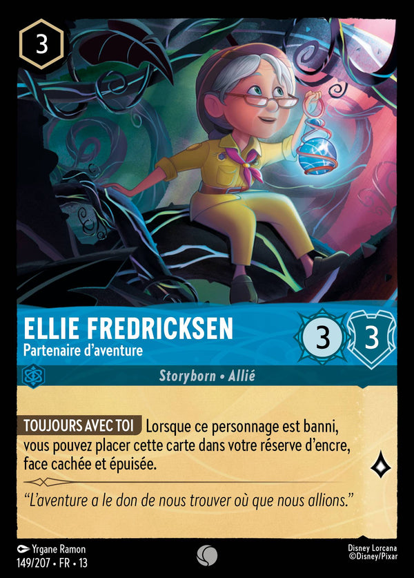 149/207 - Ellie Fredricksen - Partenaire d'aventure — Carte Disney Lorcana Invasion Epineuse! 149/207