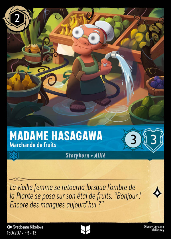 150/207 - Madame Hasagawa - Marchande de fruits — Carte Disney Lorcana Invasion Epineuse! 150/207