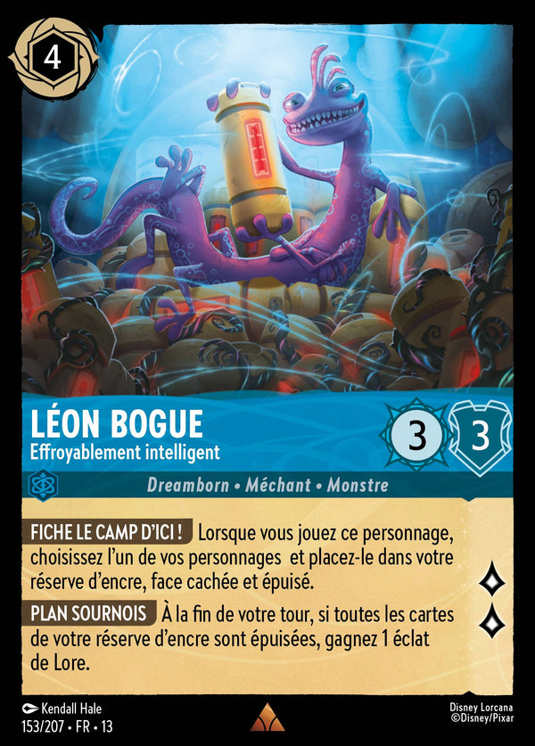 153/207 - Léon Bogue - Effroyablement intelligent — Carte Disney Lorcana Invasion Epineuse! 153/207