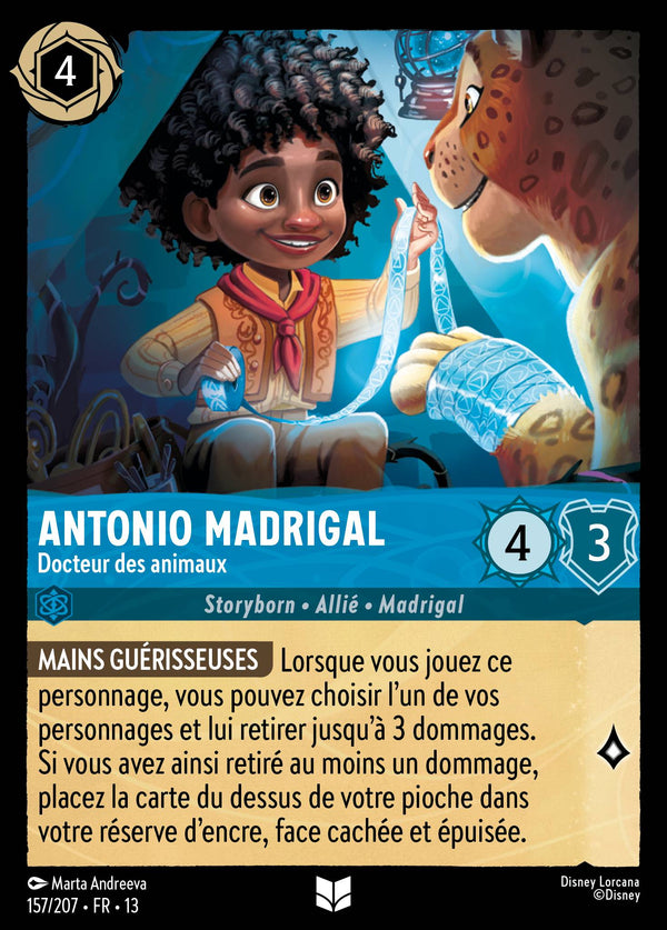157/207 - Antonio Madrigal - Docteur des animaux — Carte Disney Lorcana Invasion Epineuse! 157/207
