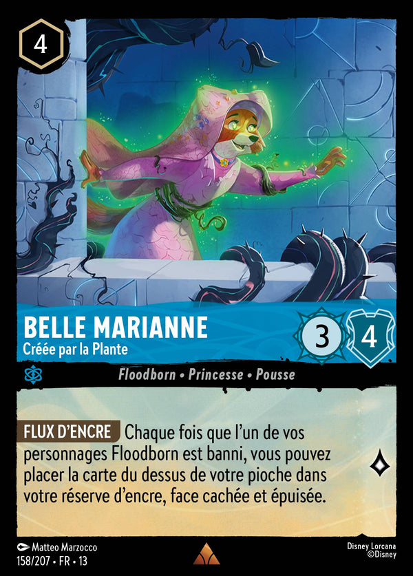158/207 - Belle Marianne - Créée par la Plante — Carte Disney Lorcana Invasion Epineuse! 158/207