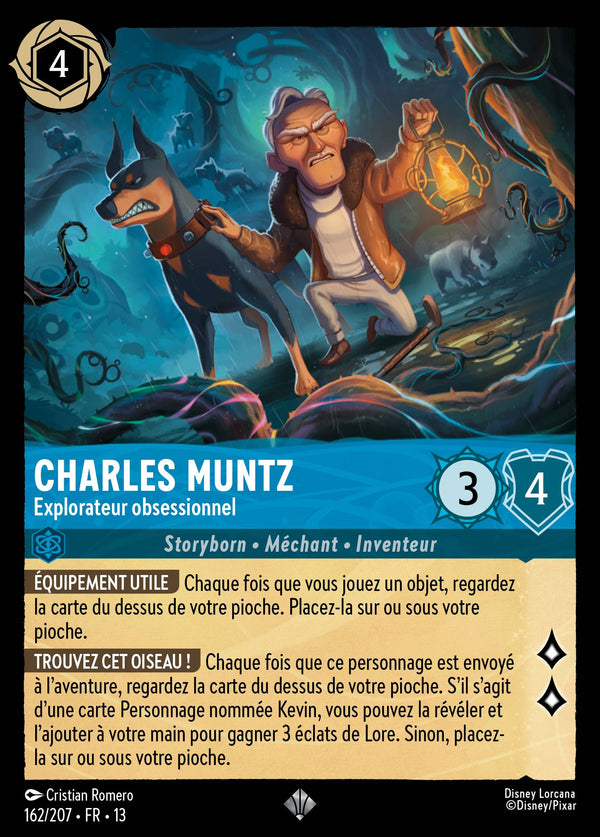 162/207 - Charles Muntz - Explorateur obsessionnel — Carte Disney Lorcana Invasion Epineuse! 162/207