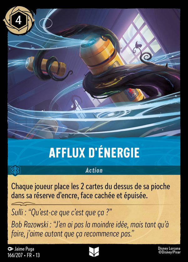 166/207 - Afflux d'énergie — Carte Disney Lorcana Invasion Epineuse! 166/207