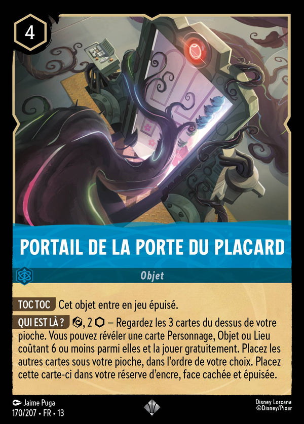 170/207 - Portail de la Porte du placard — Carte Disney Lorcana Invasion Epineuse! 170/207