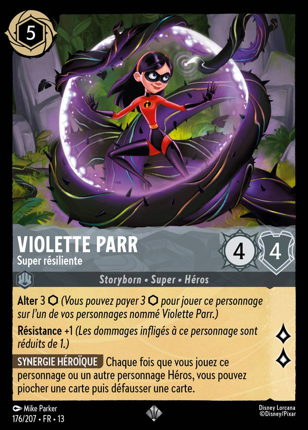 176/207 - Violette Parr - Super résiliente — Carte Disney Lorcana Invasion Epineuse! 176/207