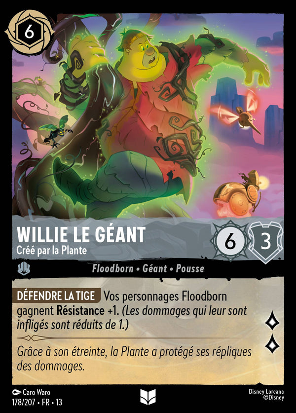 178/207 - Willie le géant - Créé par la Plante — Carte Disney Lorcana Invasion Epineuse! 178/207