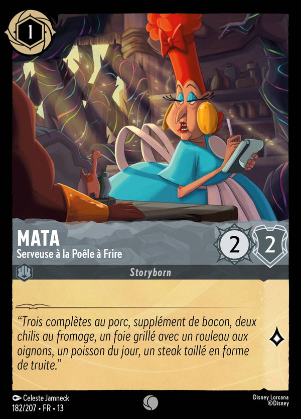 182/207 - Mata - Serveuse à la Poêle à Frire — Carte Disney Lorcana Invasion Epineuse! 182/207