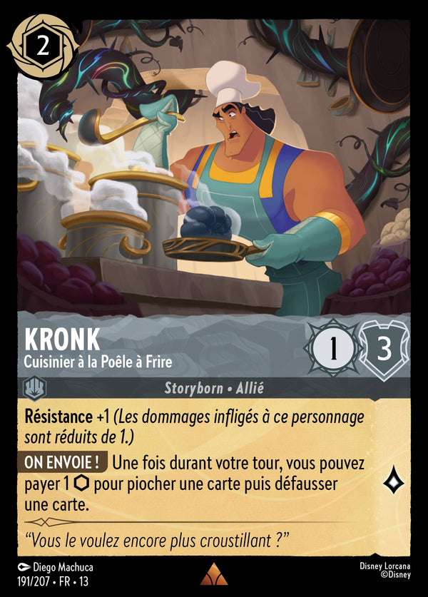 191/207 - Kronk - Cuisinier à la Poêle à Frire — Carte Disney Lorcana Invasion Epineuse! 191/207