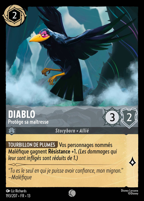 193/207 - Diablo - Protège sa maîtresse — Carte Disney Lorcana Invasion Epineuse! 193/207