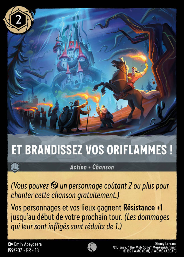 199/207 - Et brandissez vos oriflammes ! — Carte Disney Lorcana Invasion Epineuse! 199/207