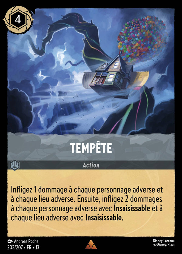 203/207 - Tempête — Carte Disney Lorcana Invasion Epineuse! 203/207