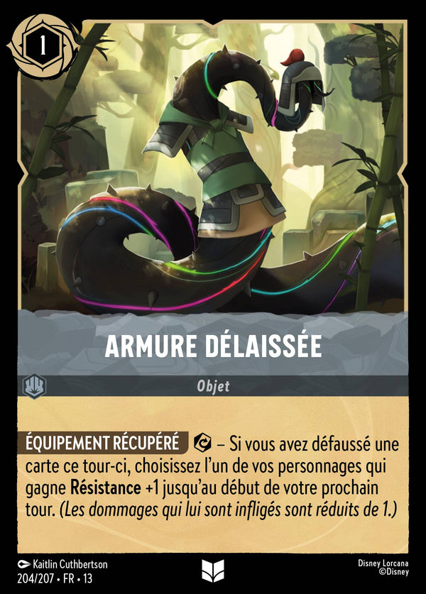 204/207 - Armure délaissée — Carte Disney Lorcana Invasion Epineuse! 204/207