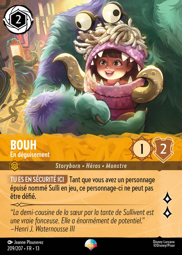 209/207 - Bouh - En déguisement — Carte Disney Lorcana Invasion Epineuse! 209/207