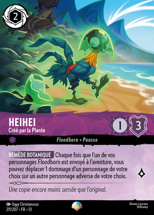 211/207 - Heihei - Créé par la Plante — Carte Disney Lorcana Invasion Epineuse! 211/207