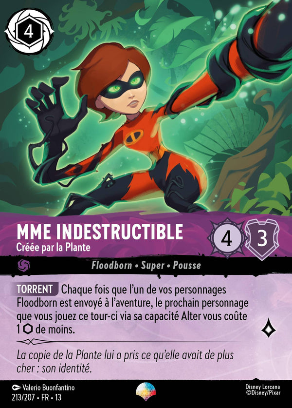 213/207 - Mme Indestructible - Créée par la Plante — Carte Disney Lorcana Invasion Epineuse! 213/207