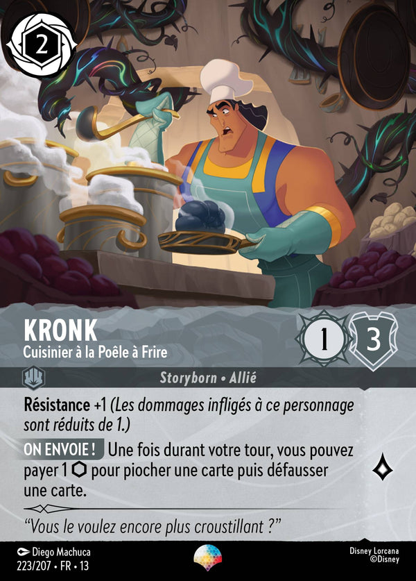 223/207 - Kronk - Cuisinier à la Poêle à Frire — Carte Disney Lorcana Invasion Epineuse! 223/207