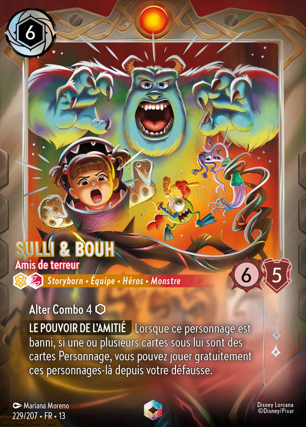 229/207 - Sulli & Bouh - Amis de terreur — Carte Disney Lorcana Invasion Epineuse! 229/207