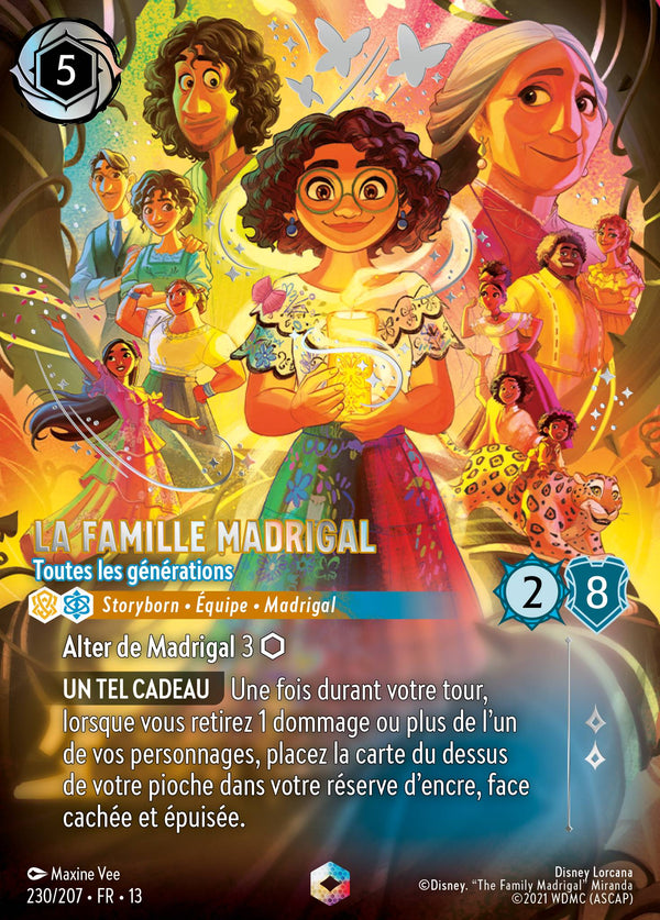 230/207 - La famille Madrigal - Toutes les générations — Carte Disney Lorcana Invasion Epineuse! 230/207