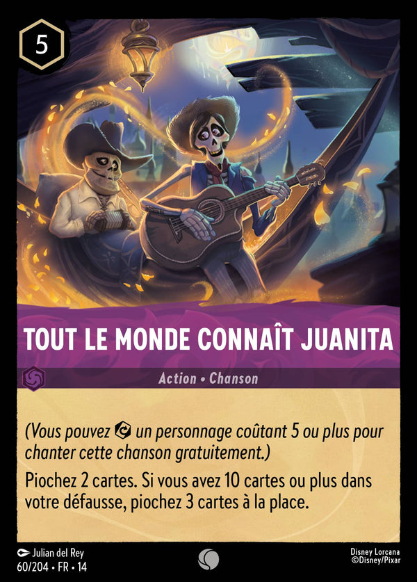 Tout le monde connaît Juanita - Carte Disney Lorcana 60 Hyperia City