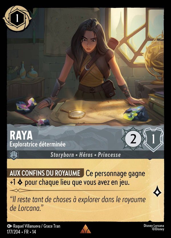 Raya - Exploratrice déterminée - Carte Disney Lorcana 177 Hyperia City