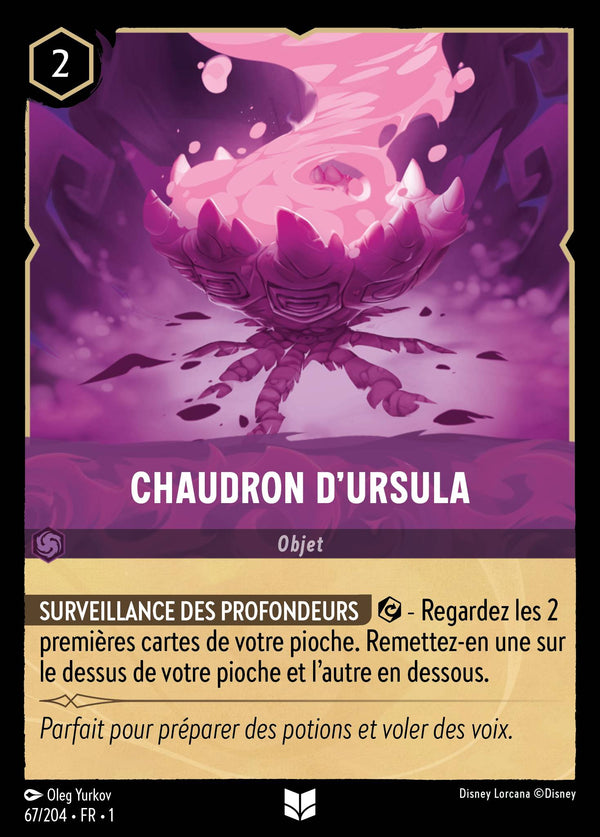067/204 - Chaudron d'Ursula — Carte Disney Lorcana Premier Chapitre 67/204