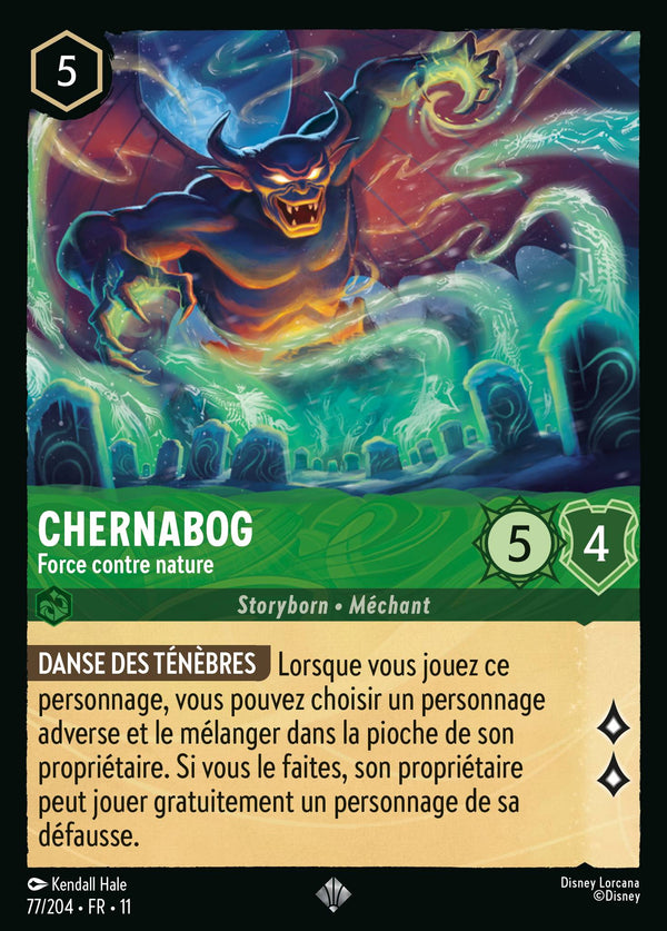 077/204 - Chernabog - Force contre nature — Carte Disney Lorcana Givresort 77/204